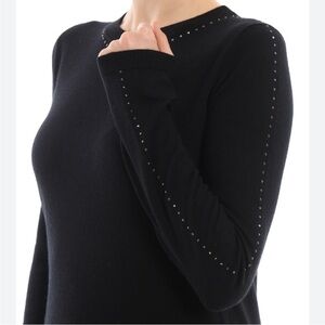 MaxMara Solange Silk & Cashmere Black Sweater